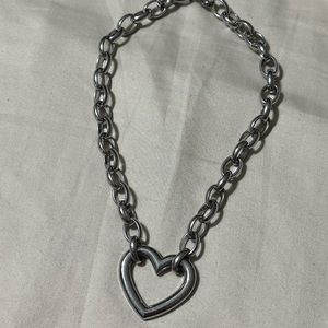 Metal heart necklace